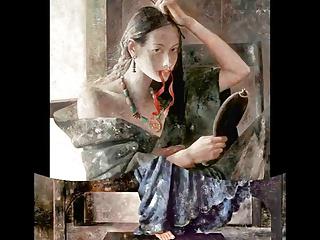 Chinese Women and the Mirror - Paintings of Lu Jianjun