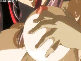 Sleeping anime beauty gets rubbed