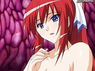 Redhead anime enjoys hardcore sex