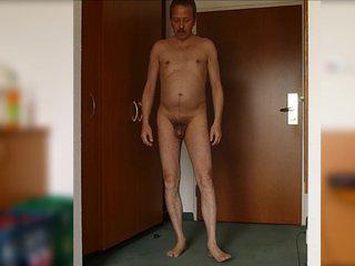 237 Redbube Man posing shamelessly ago web camera shows penis big dick nude