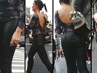 Candid Leather (MILF in Leather Pants)